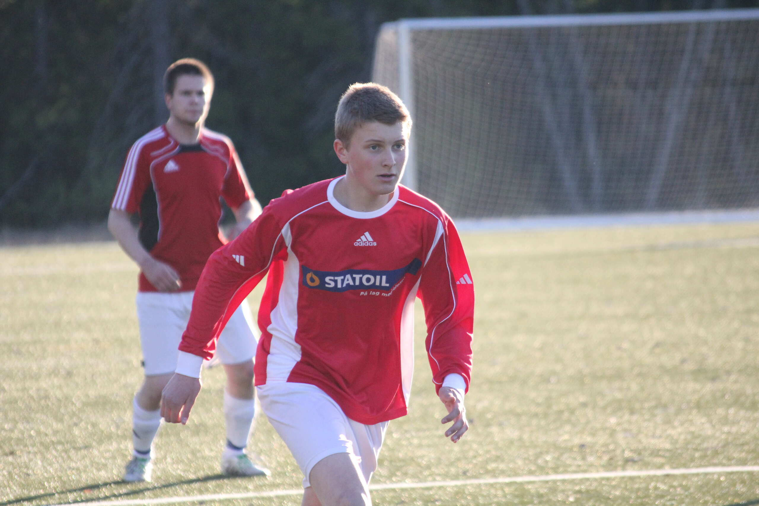 Ole-Herman Bergem scorte sitt første mål på seniornivå når han satte inn et straffespark til 4-0.