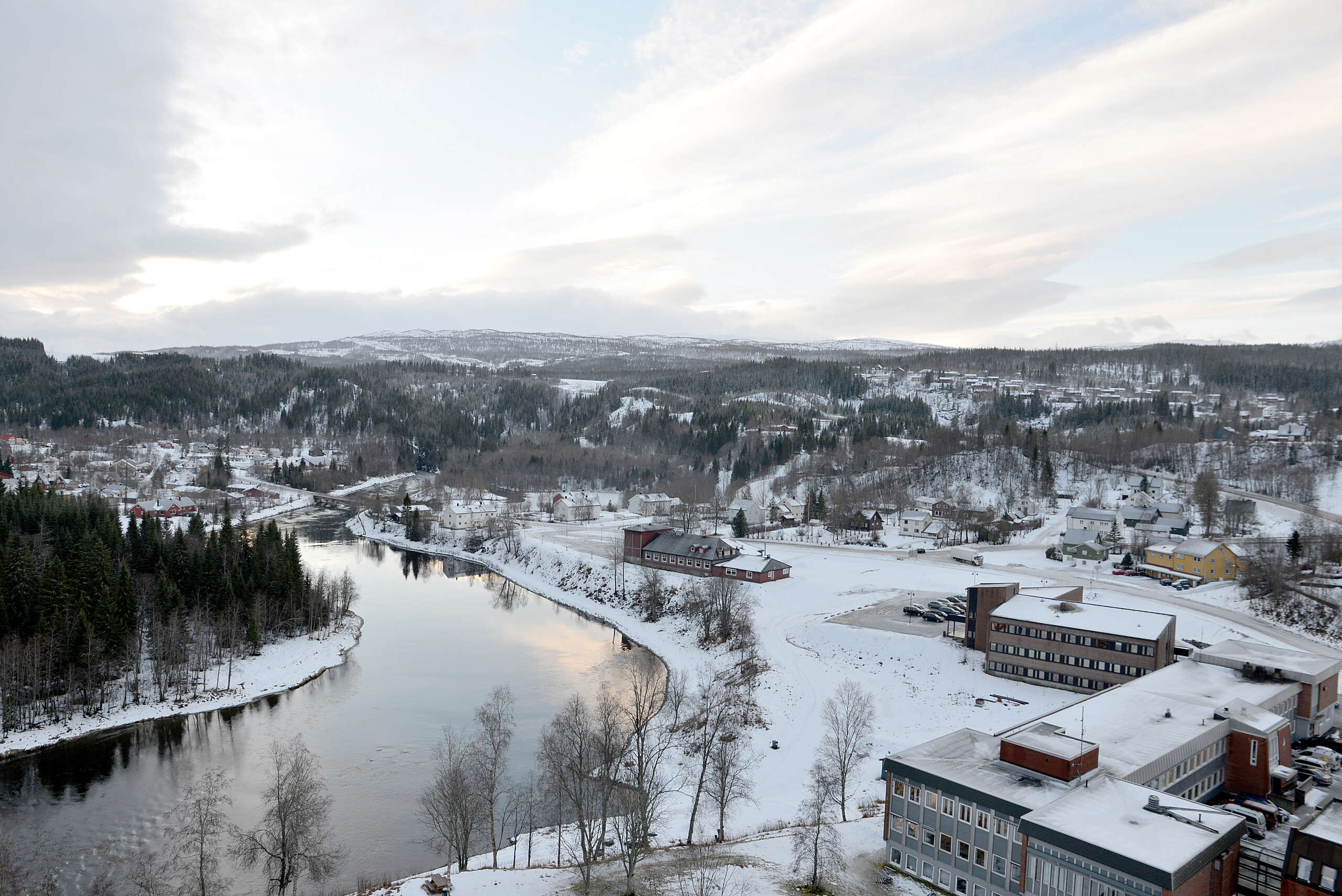 Personen har vært savnet fra leiligheten i Korgen siden i morges.
