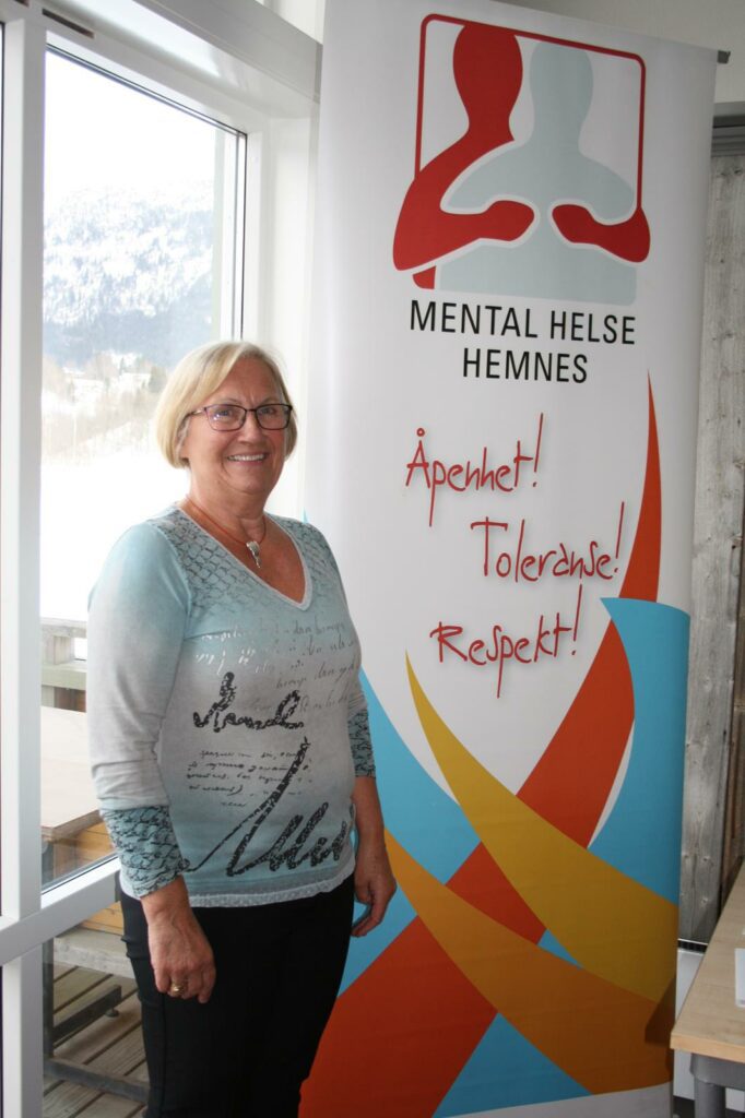 Leder av Mental Helse Hemnes, Birgit Fjelldal holdt et flott foredrag om et trist og noe tabubelagt tema, selvmord.