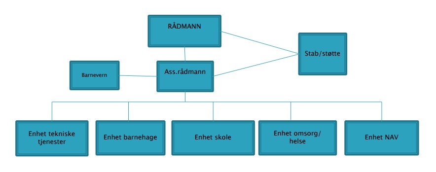 Berg blir leder for stab og støtte. Dette er ikke en egen enhet, men skal levere tjenester til de ulike enhetene i kommunen.