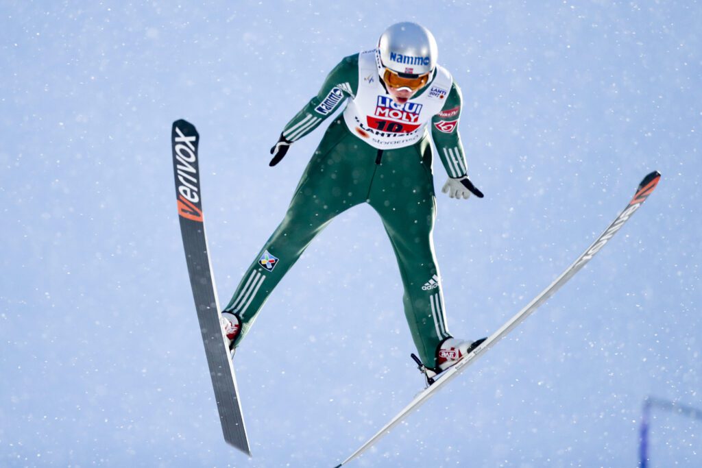 Silje Opseth under mixed laghopp under ski-VM 2017 i Lahti, Finland.