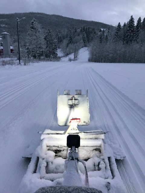 Rundt i kommunen er lysløypene i full drift.