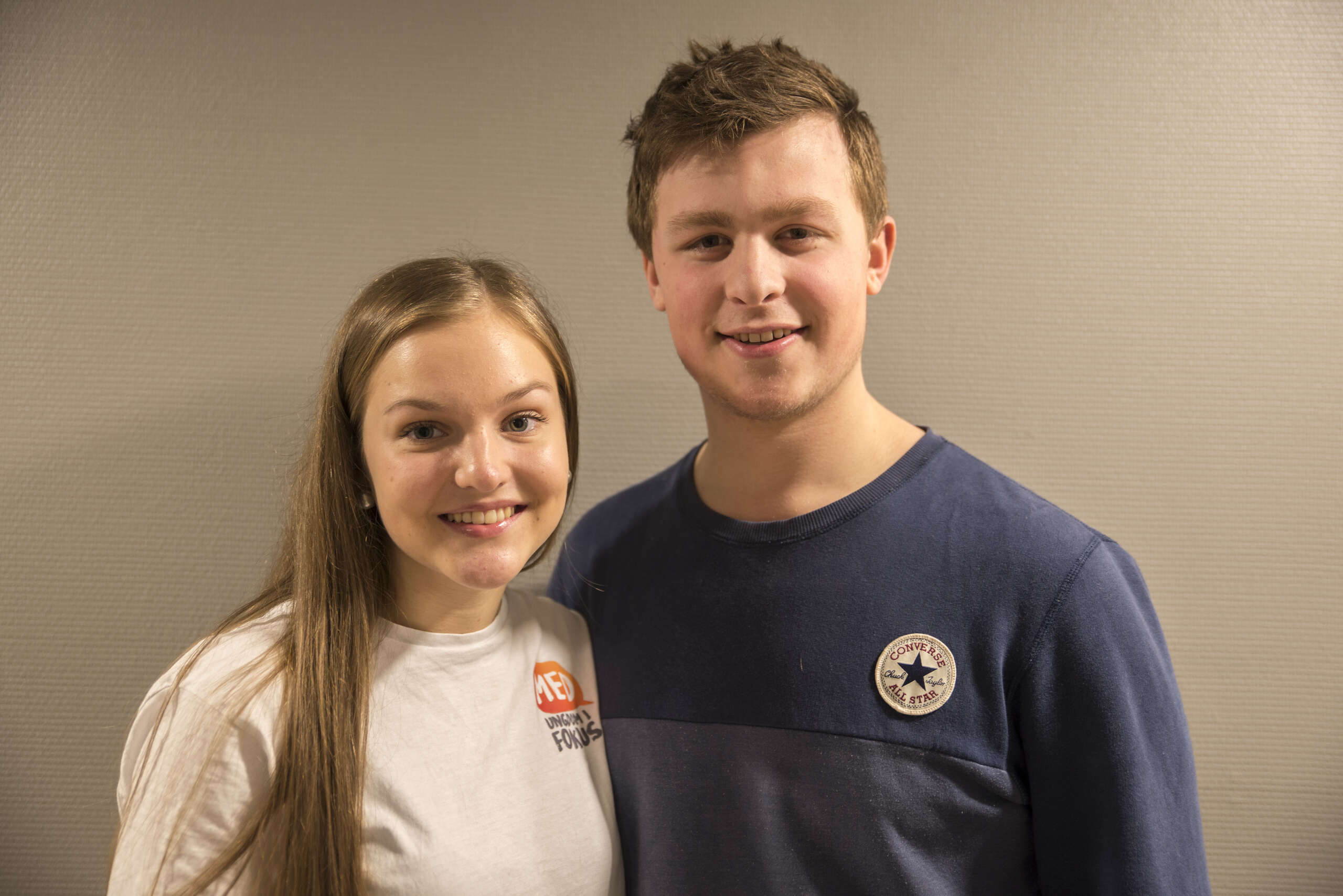 Thea Sofie Marthinussen og Martin Herstad skal sammen med "Med ungdom i fokus" og ungdomsrådet arrangere fokusdager for elever og voksne.|Hemnes Ungdomsråd var for kort tid siden på Mo for å bli tilretteleggere for "Med ungdom i fokus"