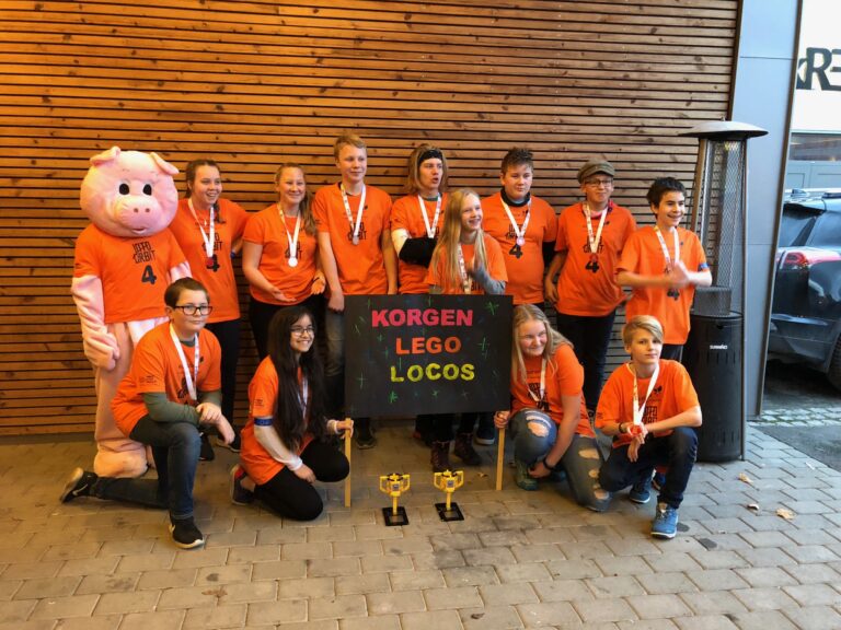 Deltakere i First Lego League 2018 var Sigurd Linvik