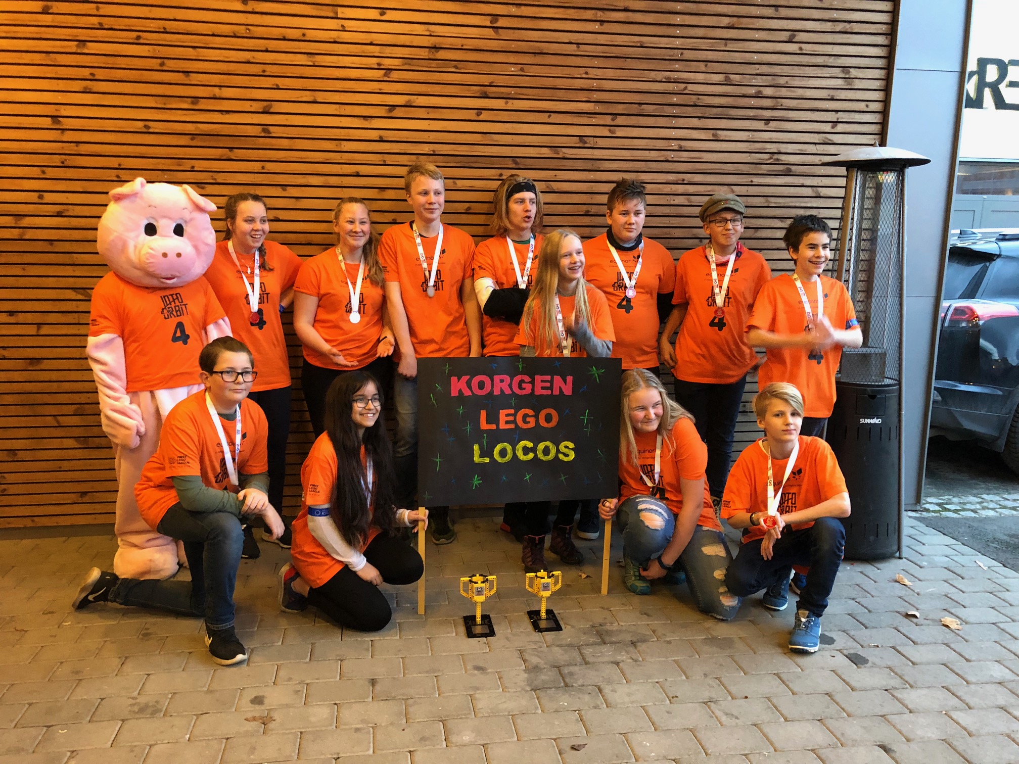 Deltakere i First Lego League 2018 var Sigurd Linvik