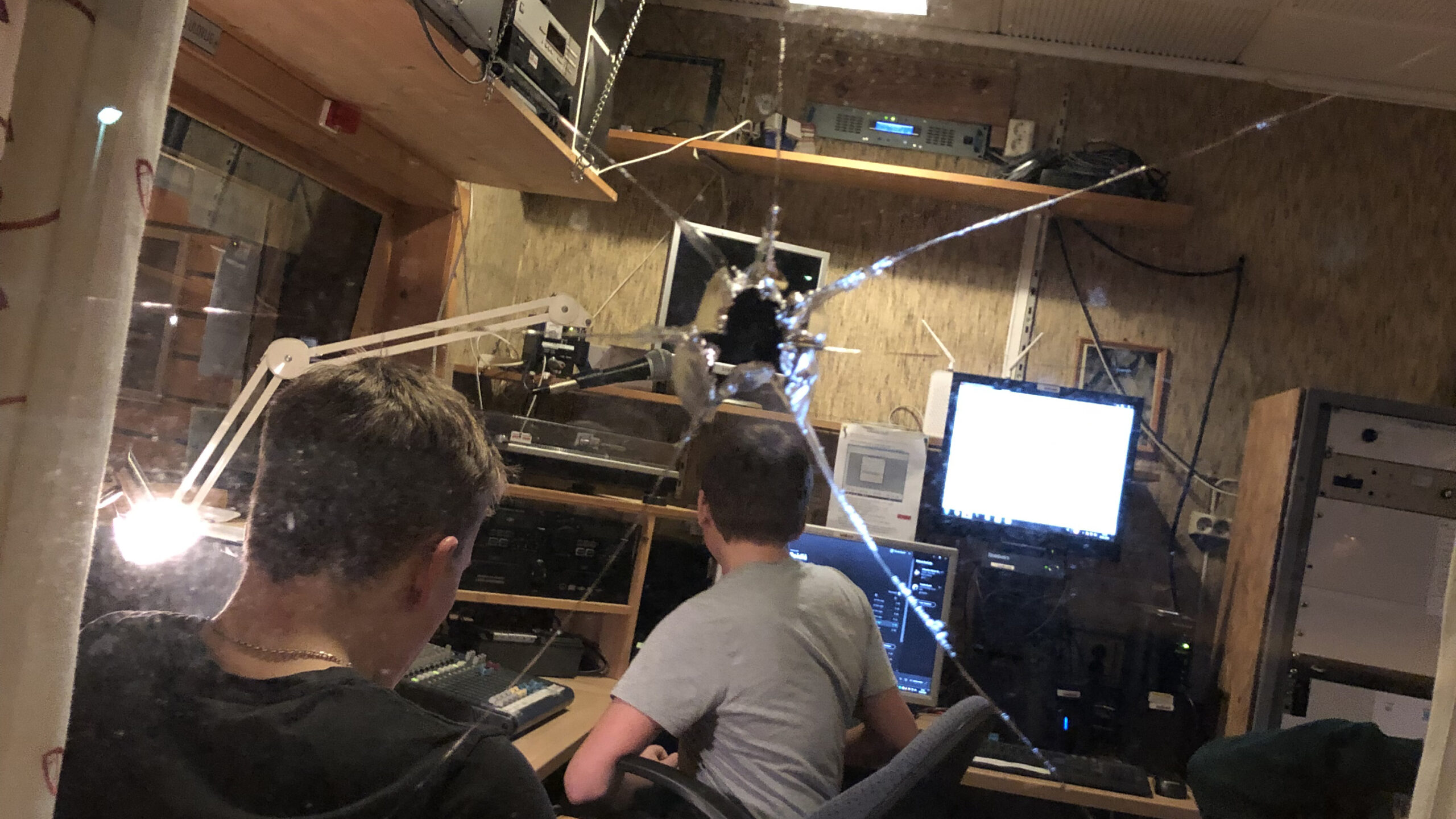 Radio Korgen har blitt utsatt for hærverk.