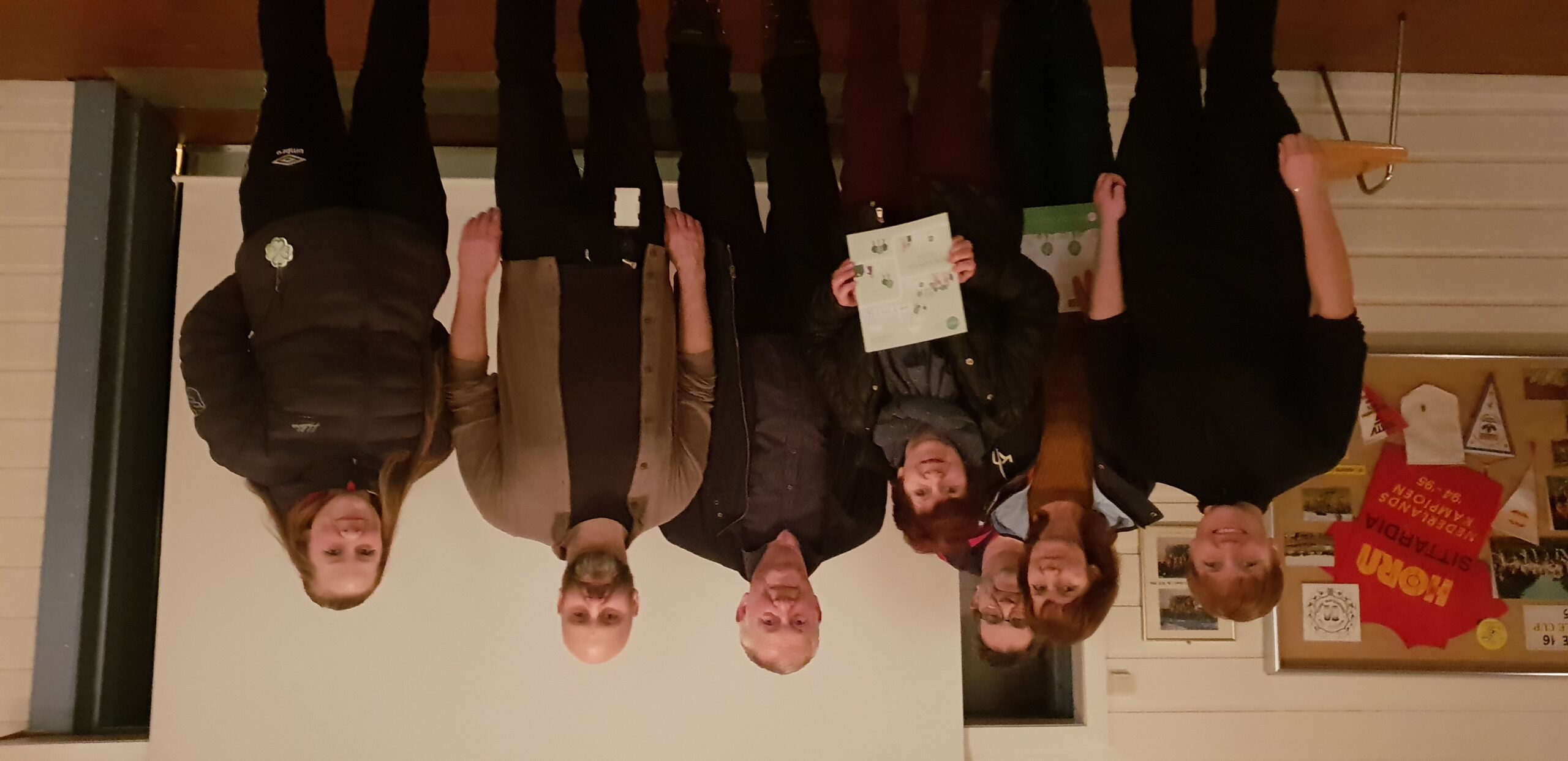 Disse fikk verdifull informasjon, fra venstre Trine Lise Skreslett, Synnøve Solhaug, Haldor Solhaug, Solfrid Kvitnes, Håkon Kvitnes, Geir Benden (HAF), Live Marie Skreslett.